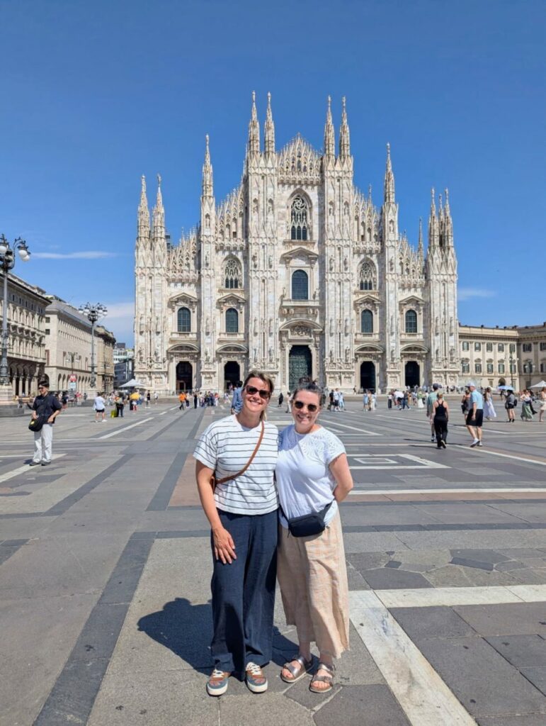 Two Meridian teachers at a professional development institute