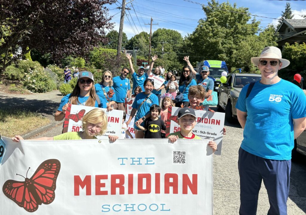 Families marching in the Wallingford Parade