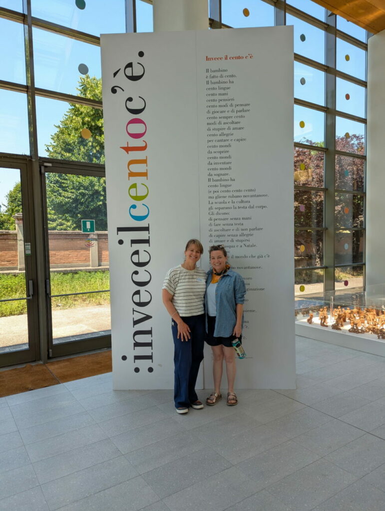 Two Meridian teachers at a professional development institute