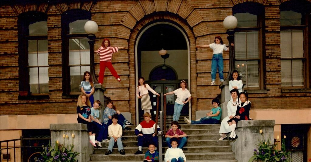 The Meridian School historic photo of our campus in the Good Shepherd Center