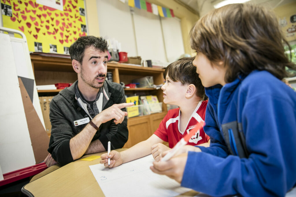 Historic photos of The Meridian School, an independent elementary school located within the historic Good Shepherd Center in Seattle's Wallingford neighborhood.