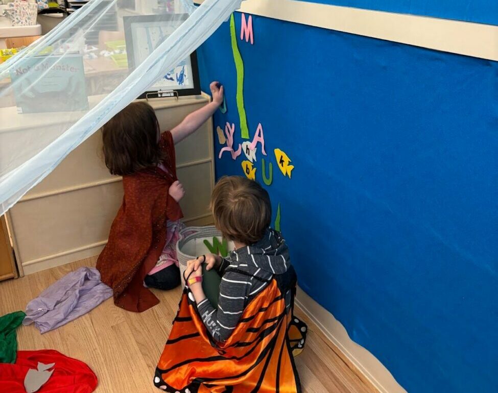 students in classroom in costumes