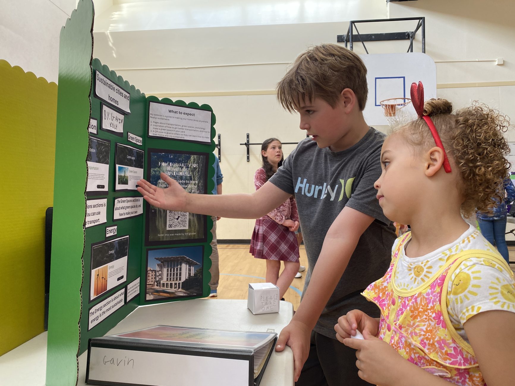 students with projectss about sustainability